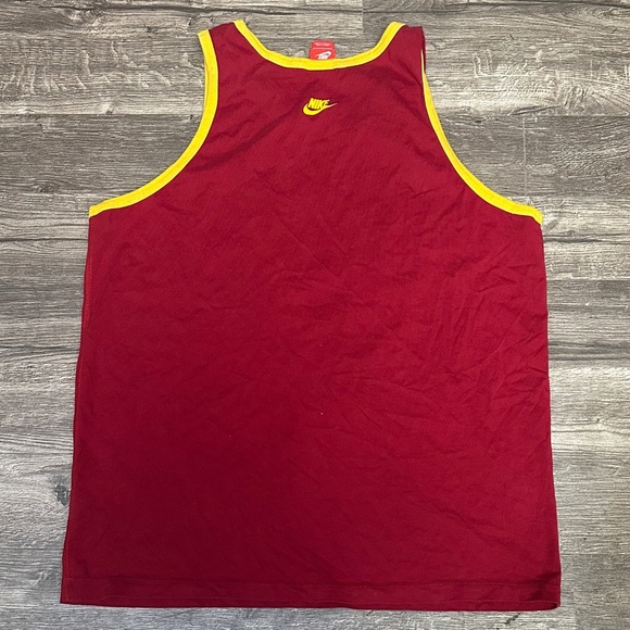 Nike Red Tank Top with Yellow Trim - Picture 4 of 8